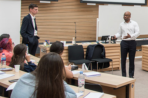 Medicine Lecturer giving a presentation